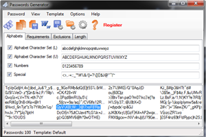 Passwords Generator
